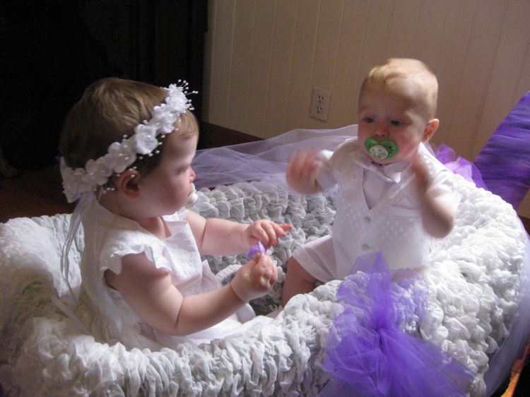 The Flower Girl and Jr Ring Bearer