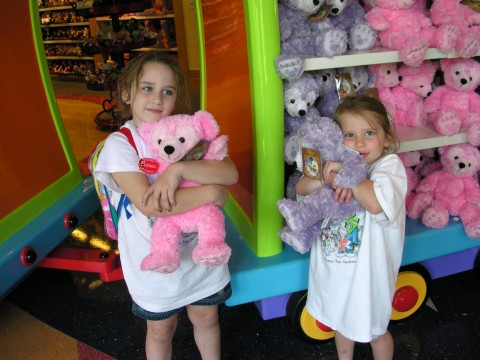 The girls choose Mickey bears