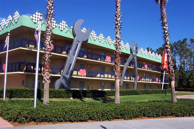 The Love Bug building detail.