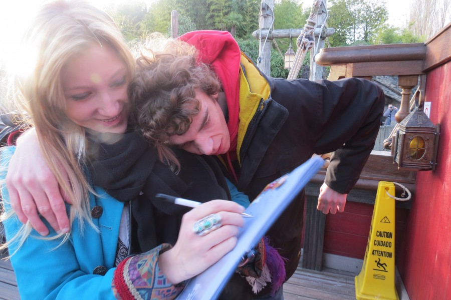 The pirate lady's autograph