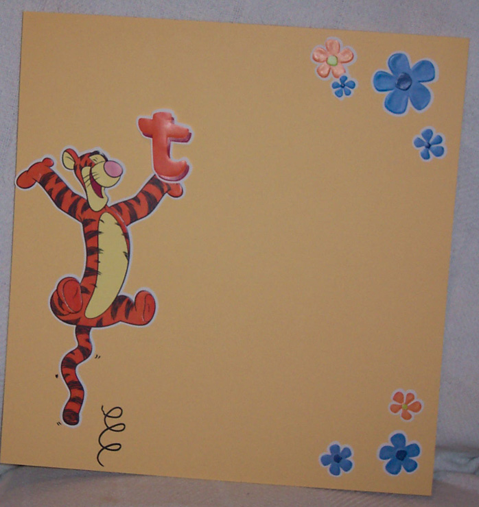 Tigger scrapbook page