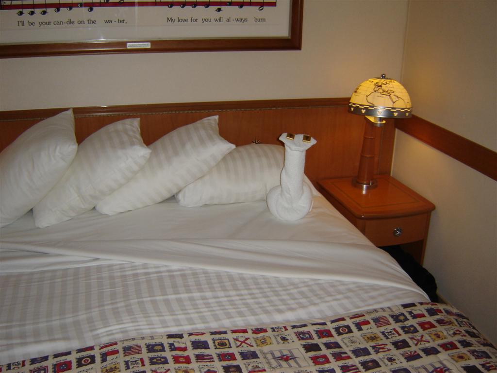 Towel Serpent (with chocolate eyes!)