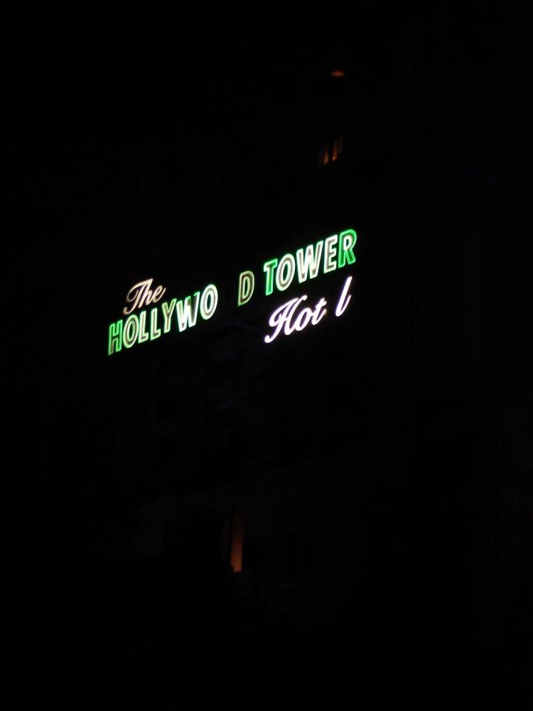 Tower of Terror at night