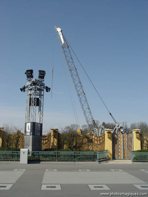 Tower of Terror construction