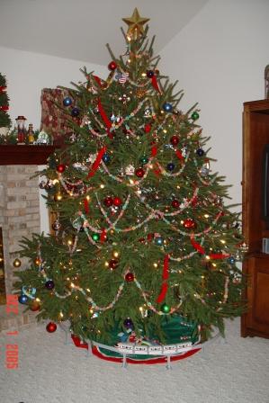 toy monorail under tree