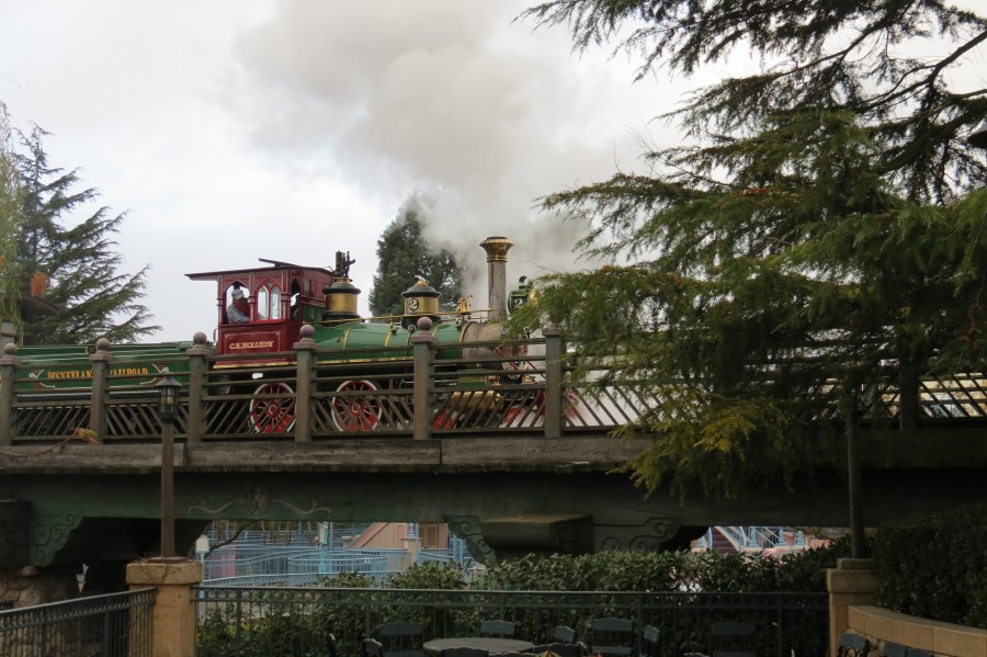 Train over bridge to Storybook Land