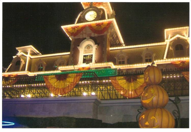 Train Station at Halloween