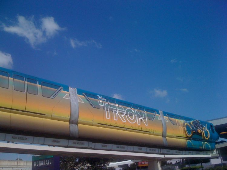 Tron Monorail at Disney