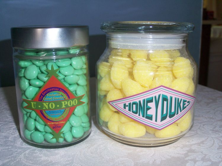 U-no-Poo and Sherbert Lemon candies