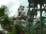 under the ski lift at Blizzard Beach
