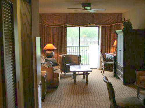 View from inside room