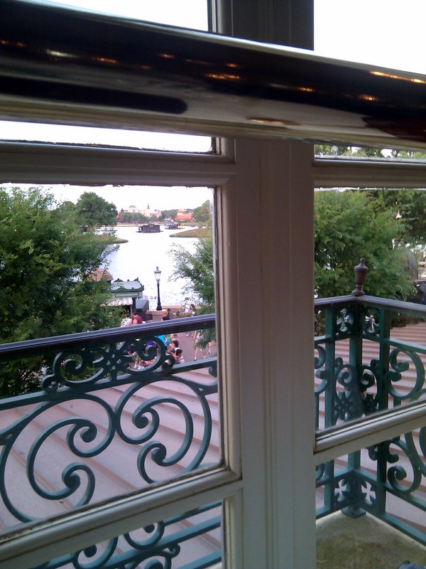 View from window at Bistro de Paris