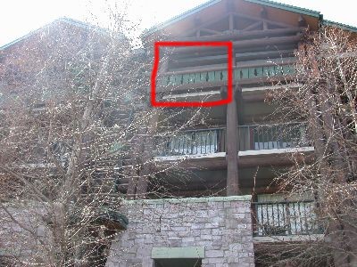View of our balcony (5167) from the ground
