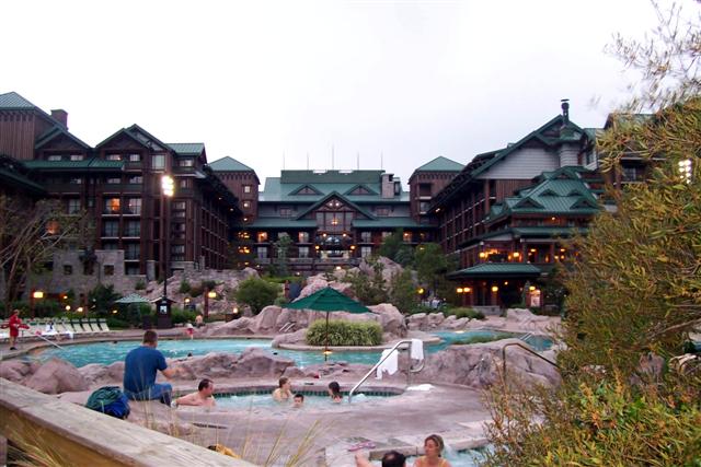 View of the resort from the spa.