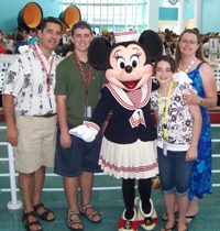 Waiting to board the Magic 2007
