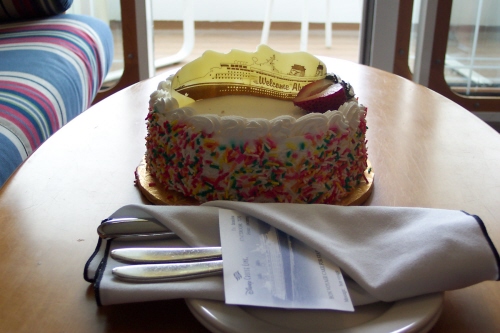 Welcome aboard cake