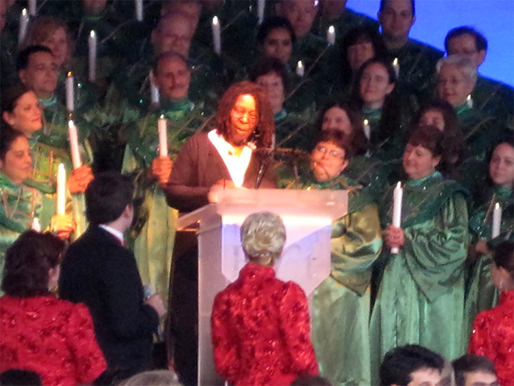 Whoopi at the Candlelight Processional