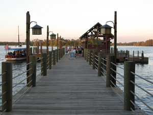 Wilderness Lodge Dock at Sunset