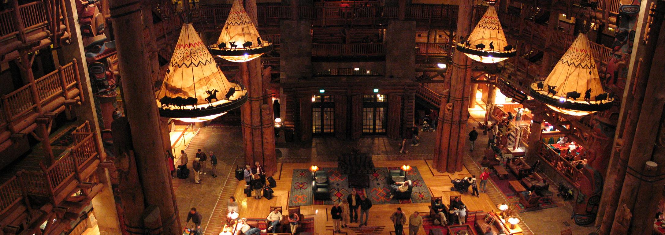 Wilderness Lodge Lobby Panorama