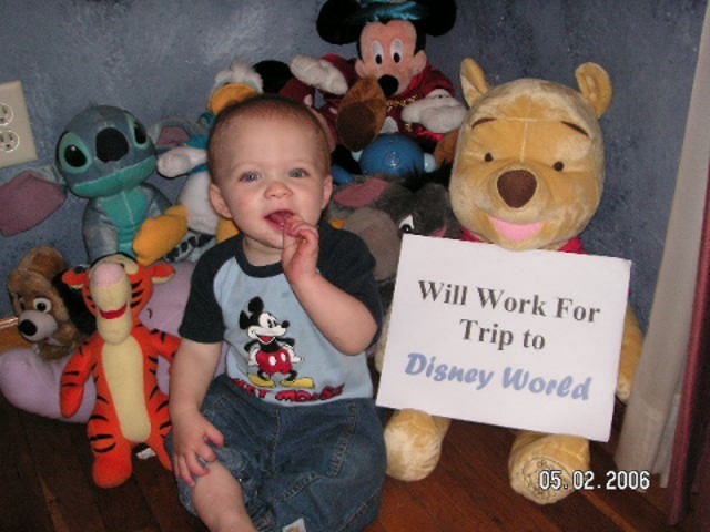 Will Work for Trip to Disney World