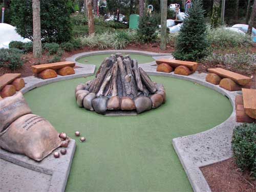 Winter Summerland Campfire Hole