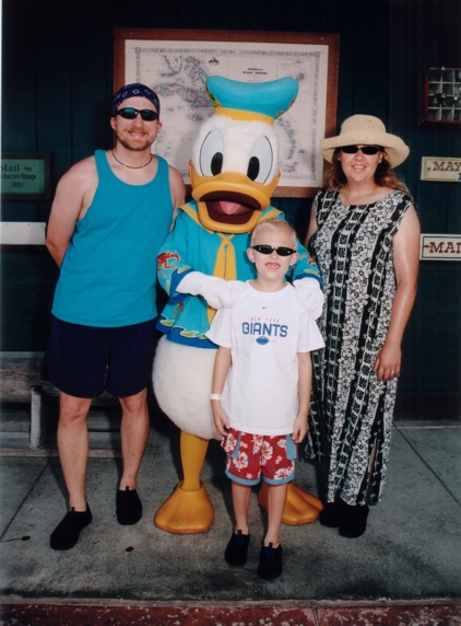 With Donald Duck