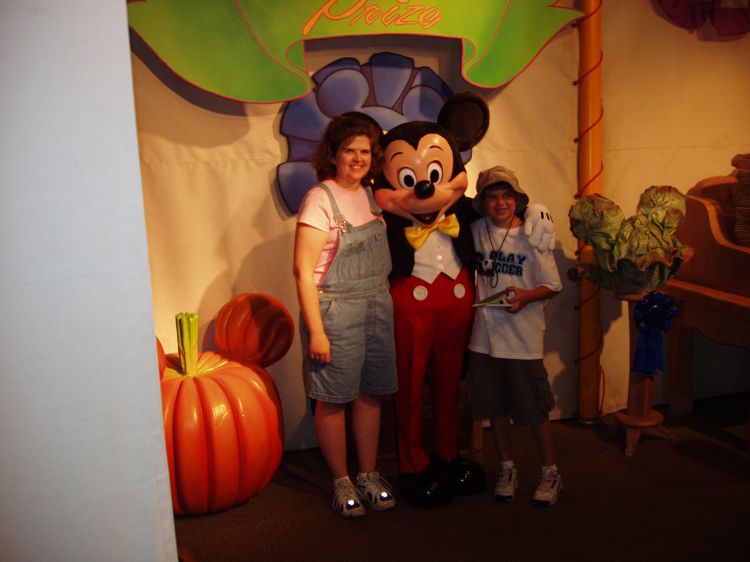 With Mickey on our first visit in 2004