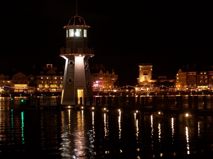 Yacht Club Lighthouse at Sunset