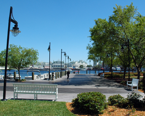 Yacht Club View of Boardwalk and Walkway