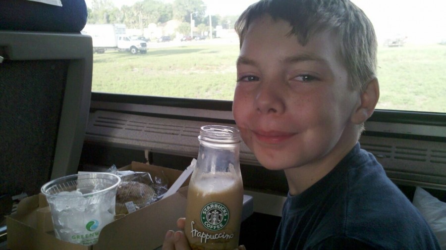 Yes, I let him have a Frap!