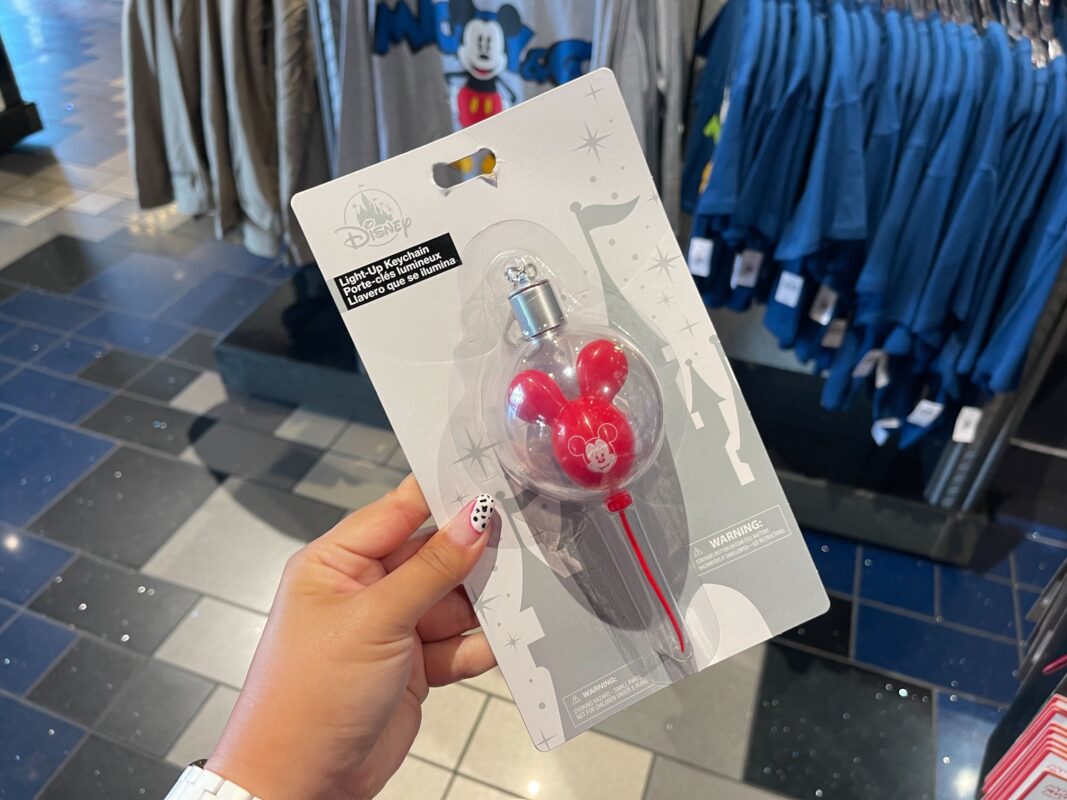 Mickey Mouse balloon light up keychain 