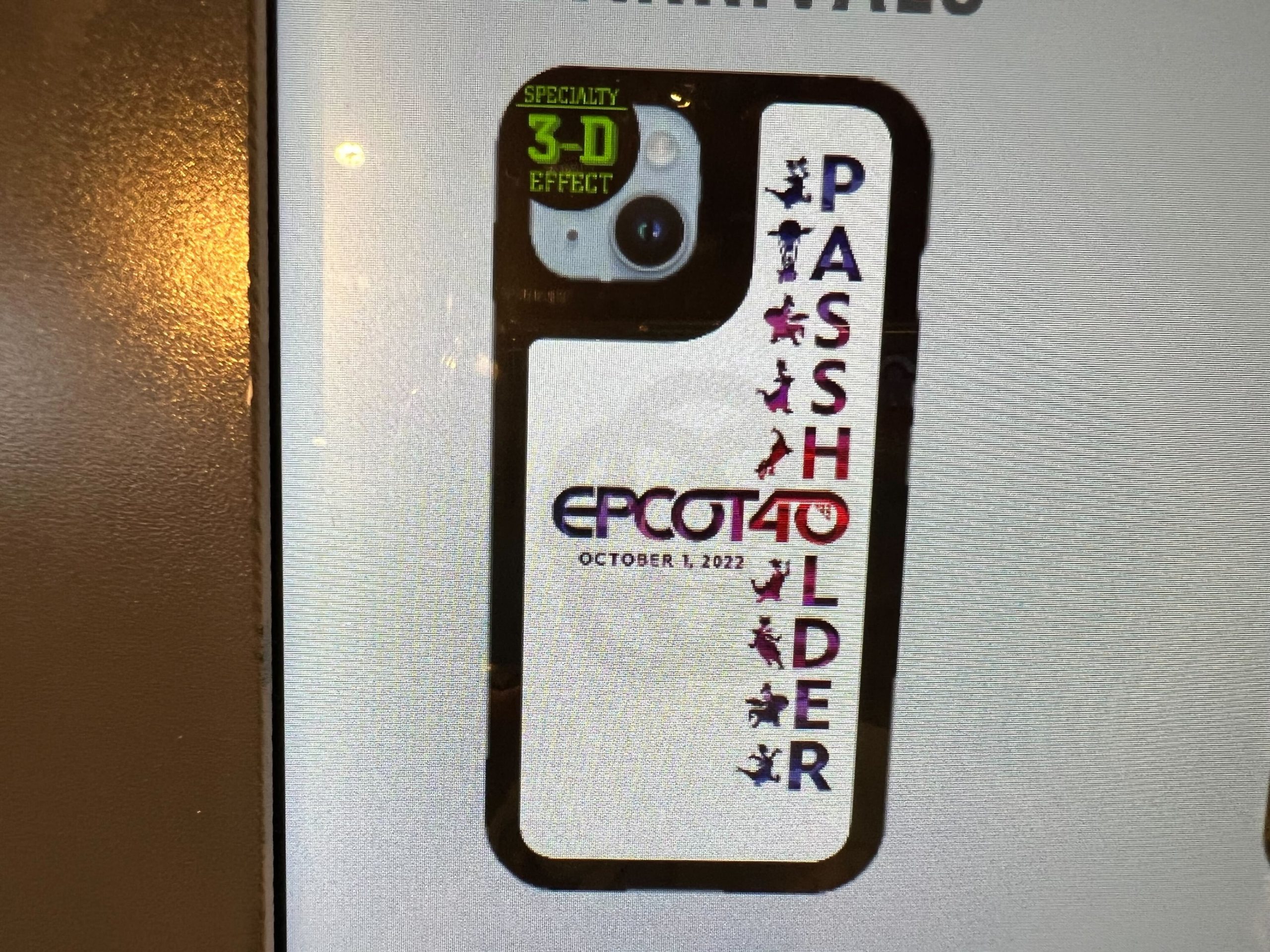 Epcot 40th anniversary phone cases figment passholder
