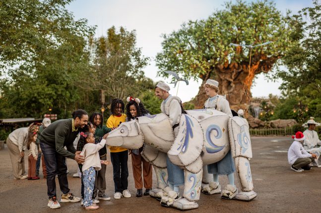 A polar bear in the Merry Menagerie at Disney's Animal Kingdom