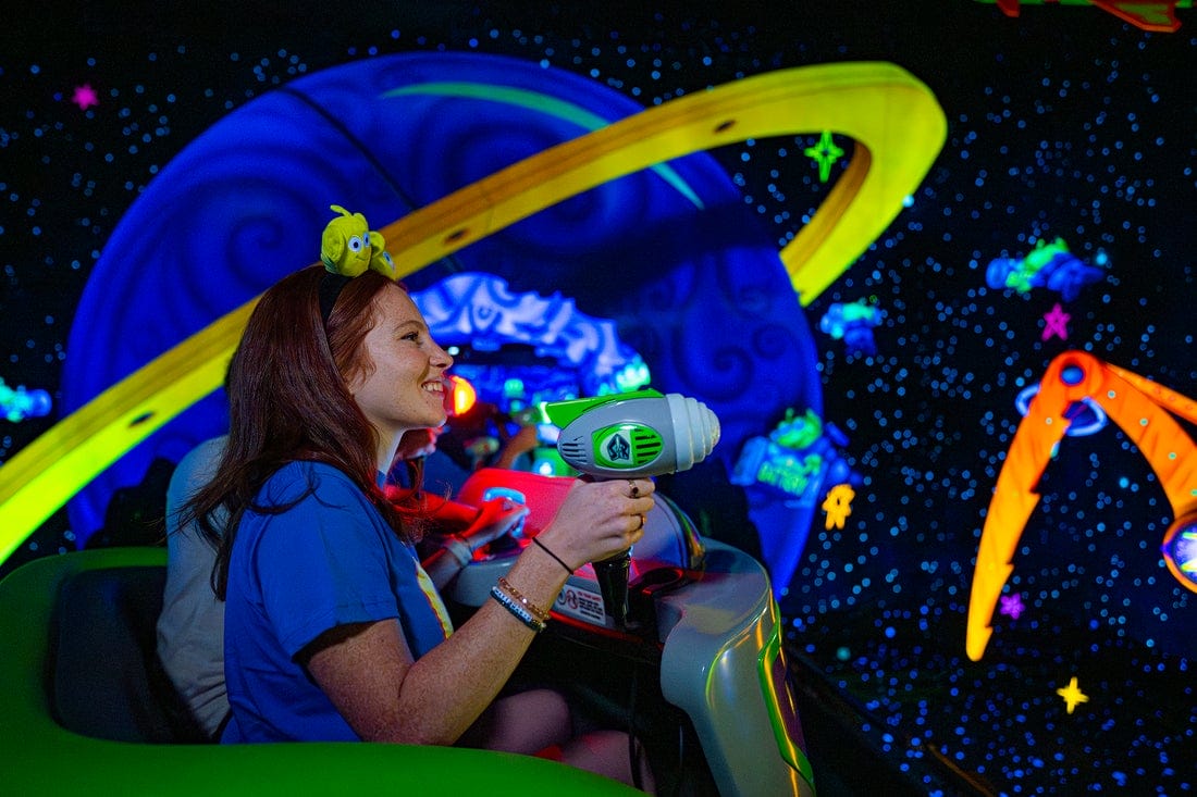 Disney Reveals New Sneak Peek Photos from Inside Refurbished Buzz Lightyear’s Space Ranger Spin