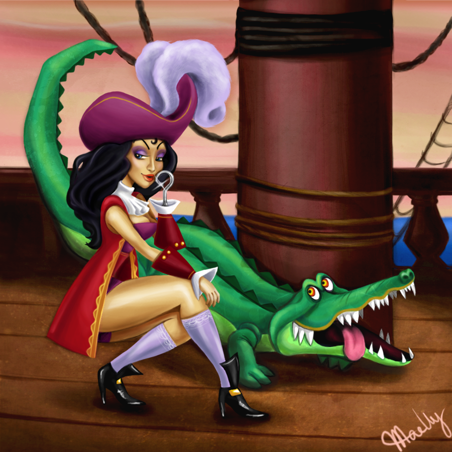 Disney_Villainettes___Hook_by_blastedgoose.png