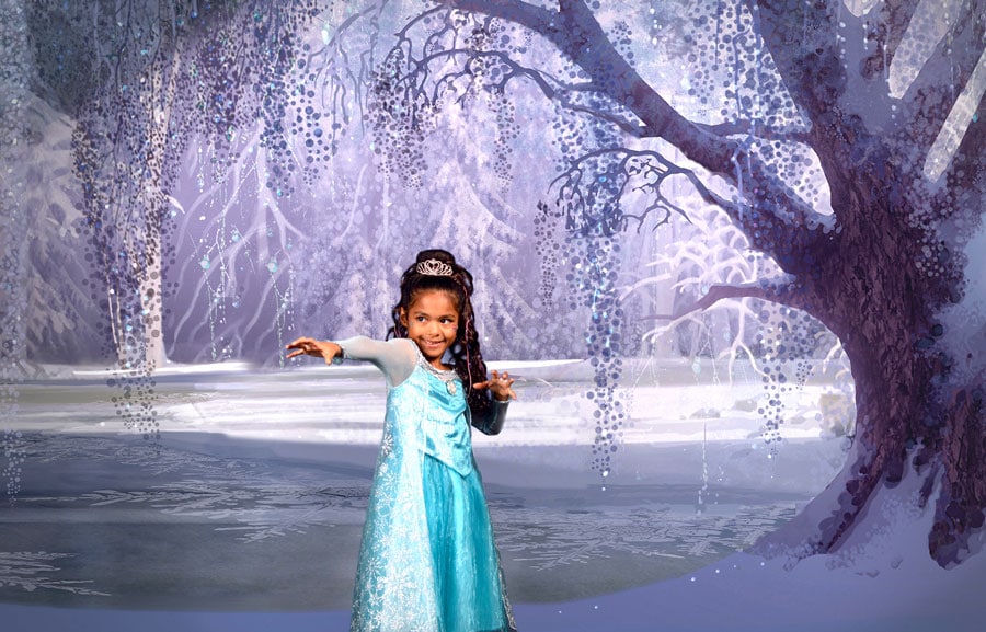 New Bourbon water features 'Frozen' girls and Disney princesses