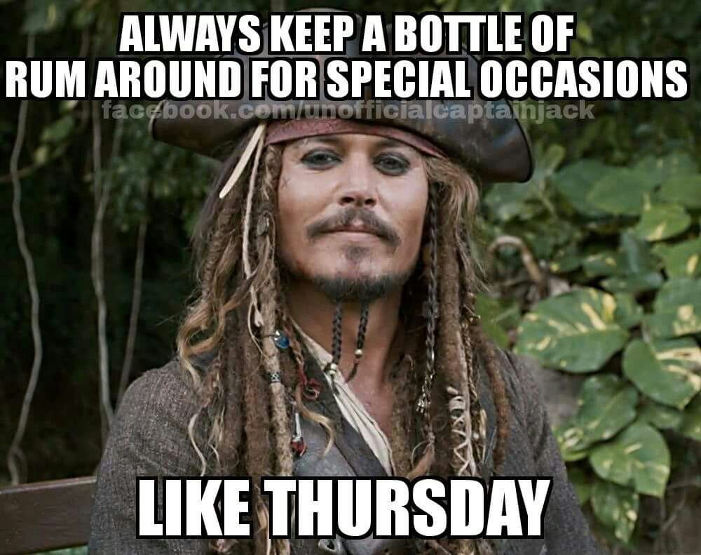 Image result for jack sparrow Thursday meme