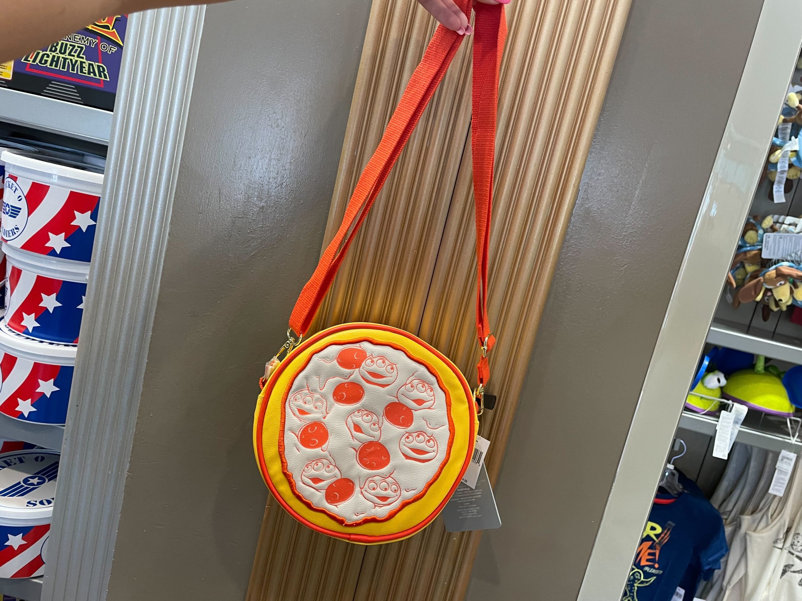 Planet Pizza crossbody shot