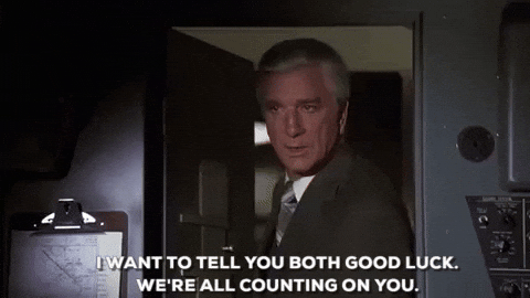 Leslie Nielsen Good Luck GIF - Find & Share on GIPHY