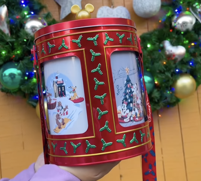 holiday popcorn tin preview