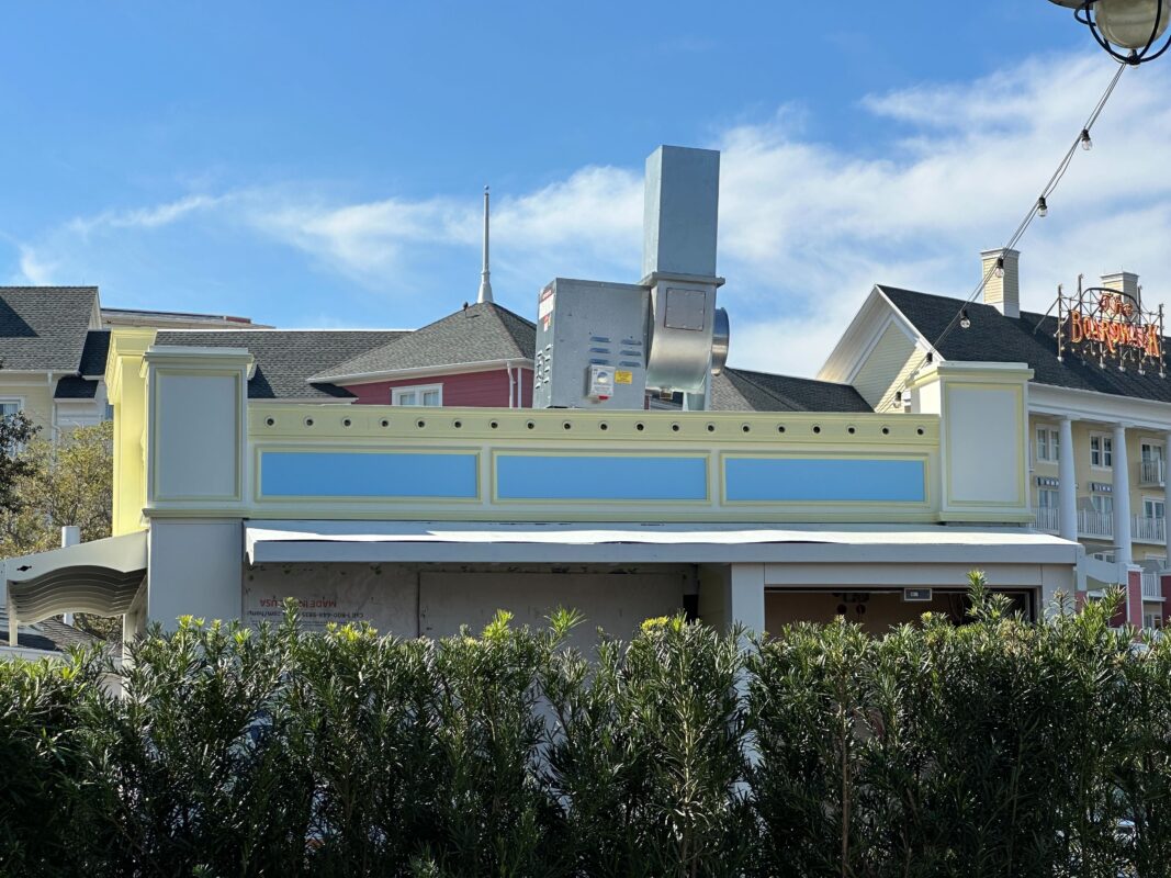 Side of Blue Ribbon Corn Dogs stand