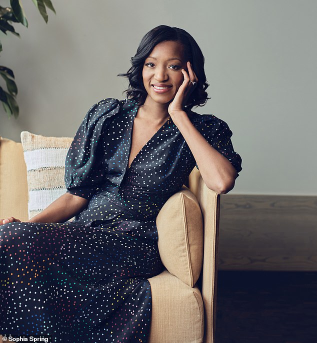 Rose Hulse (pictured) from Santa Monica, reflects on her experience of marrying a British aristocrat, as she admits to feeling sadness for Harry and Meghan