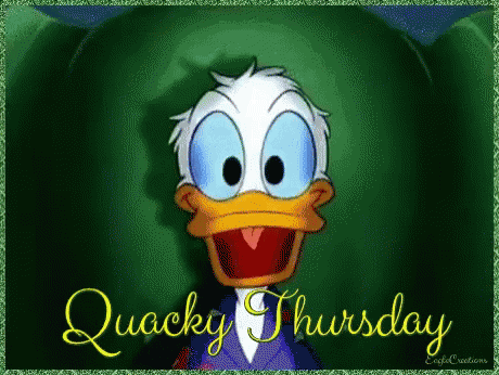 Donald Duck Quacky Thursday GIF - DonaldDuck QuackyThursday Thursday -  Discover & Share GIFs | Thursday gif, Happy thursday, Happy thursday  pictures