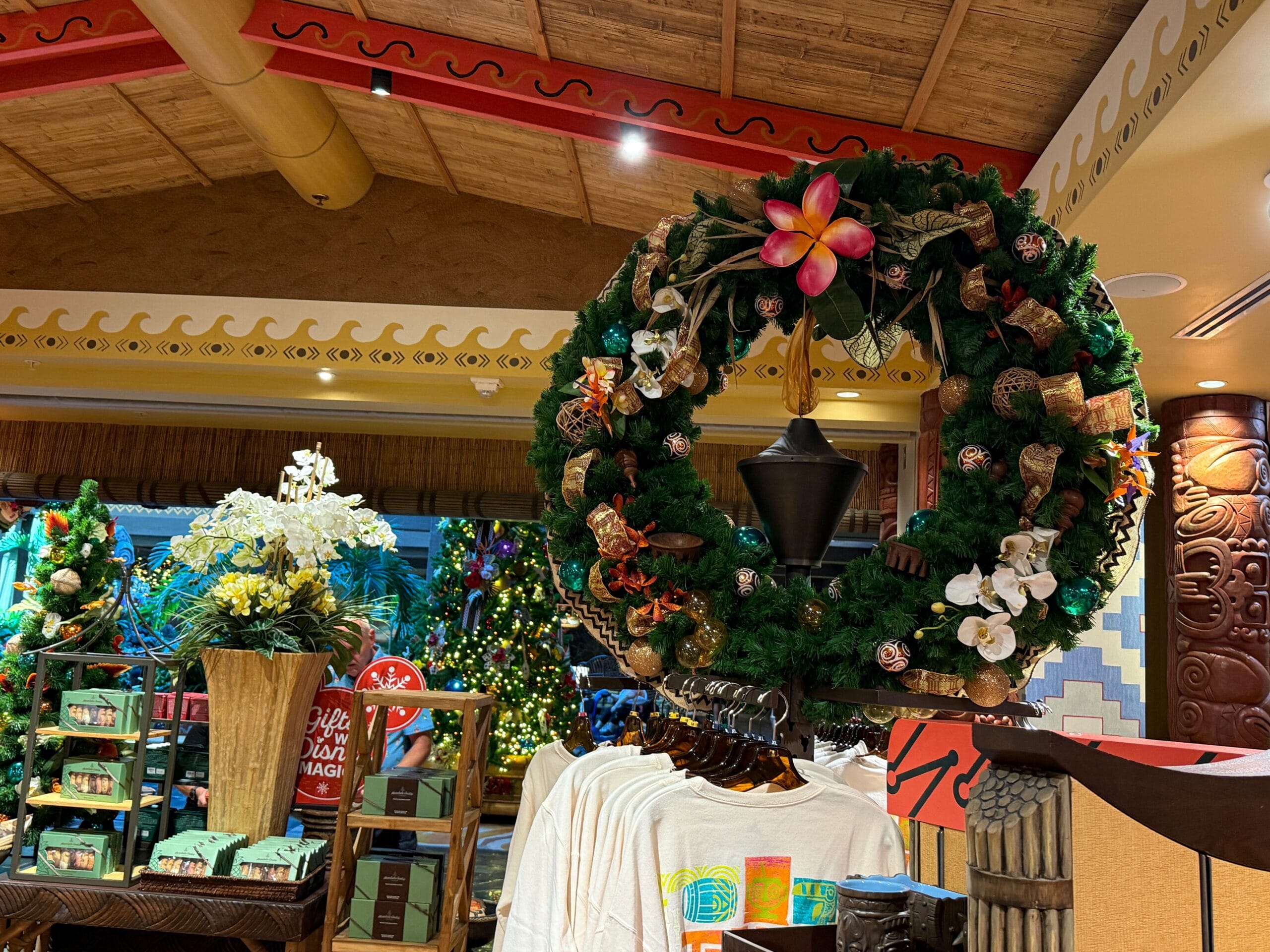 Disney's Polynesian Village Resort Christmas Decorations