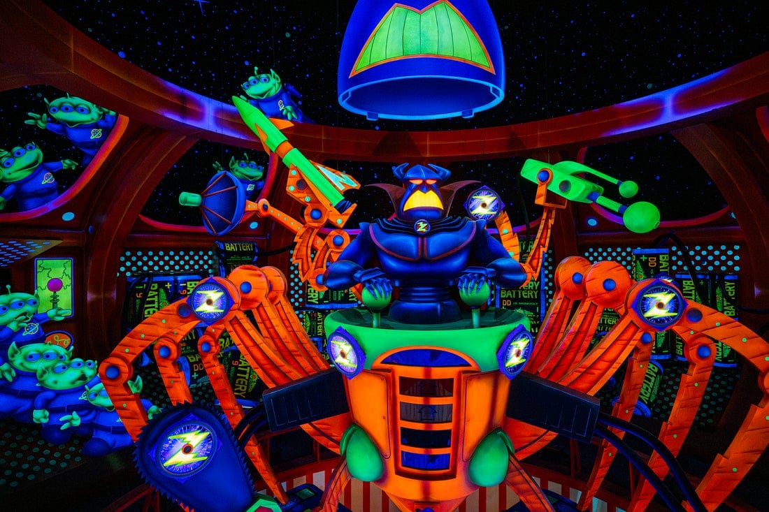 Disney Reveals New Sneak Peek Photos from Inside Refurbished Buzz Lightyear’s Space Ranger Spin