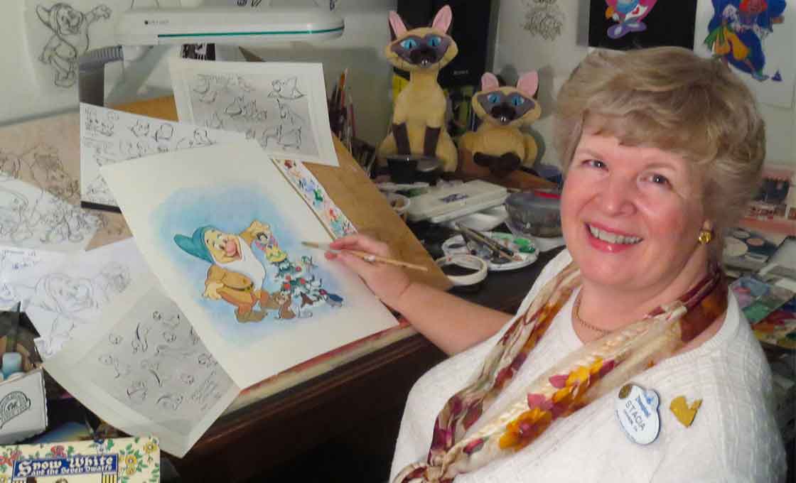 Stacia Martin at her desk