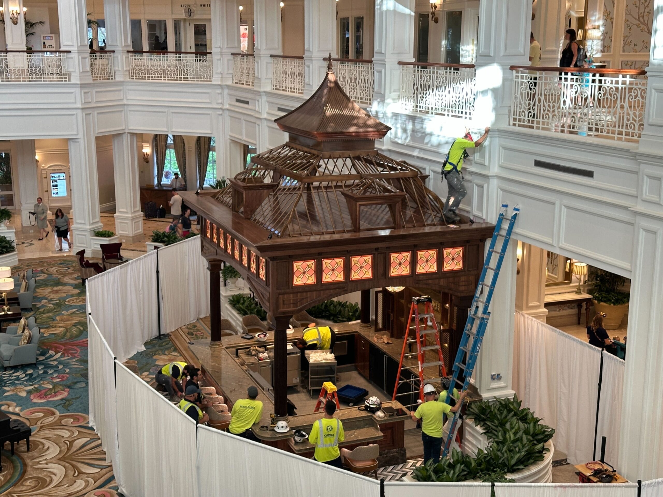 The new bar in the lobby of Disney's Grand Floridian Resort