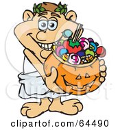 64490-Royalty-Free-RF-Clipart-Illustration-Of-A-Trick-Or-Treating-Roman-Man-Holding-A-Pumpkin-Basket-Full-Of-Halloween-Candy.jpg