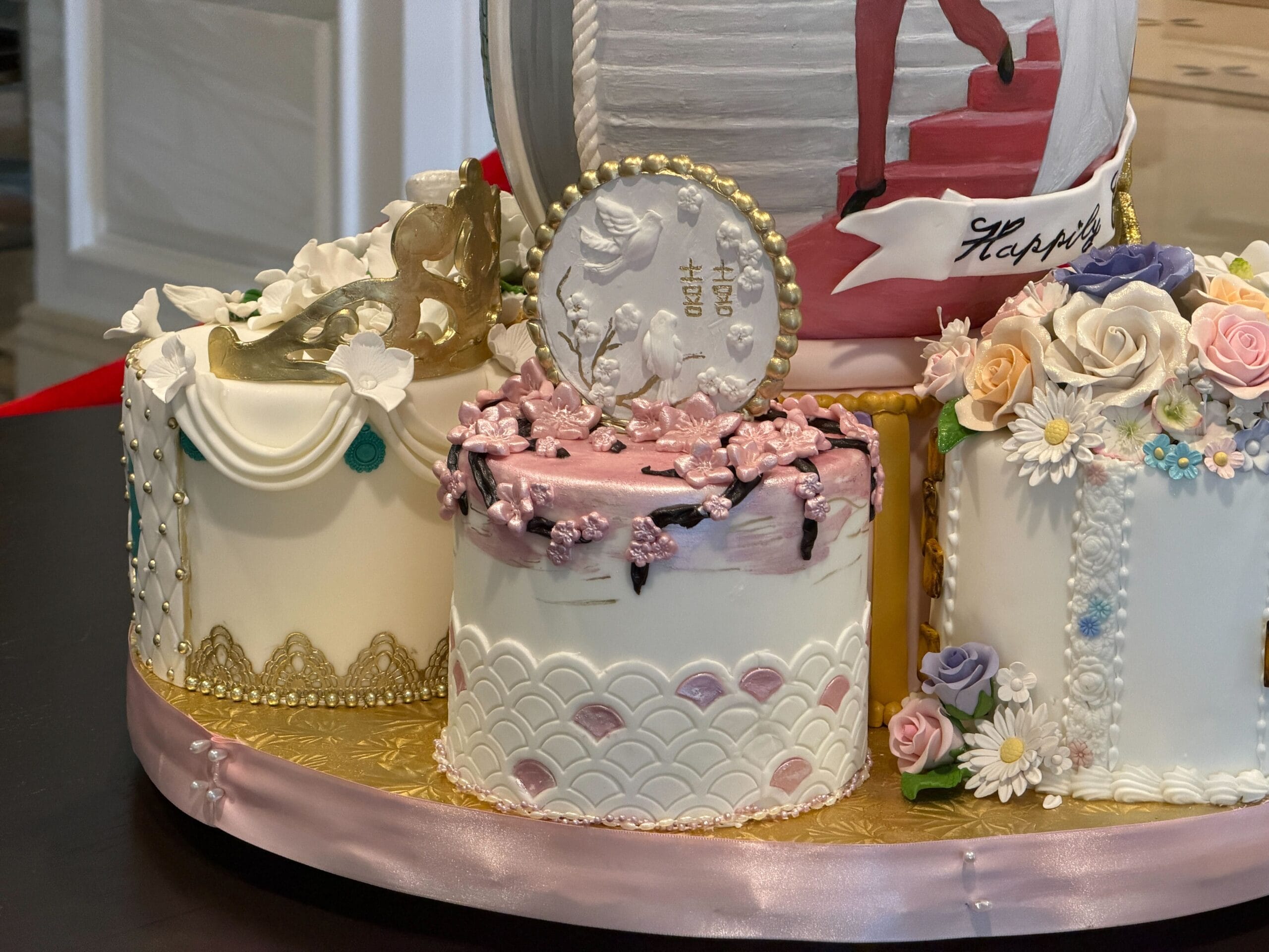 Chocolate Easter egg display themed to Disney Princesses in the lobby of the Grand Floridian Resort at Walt Disney World