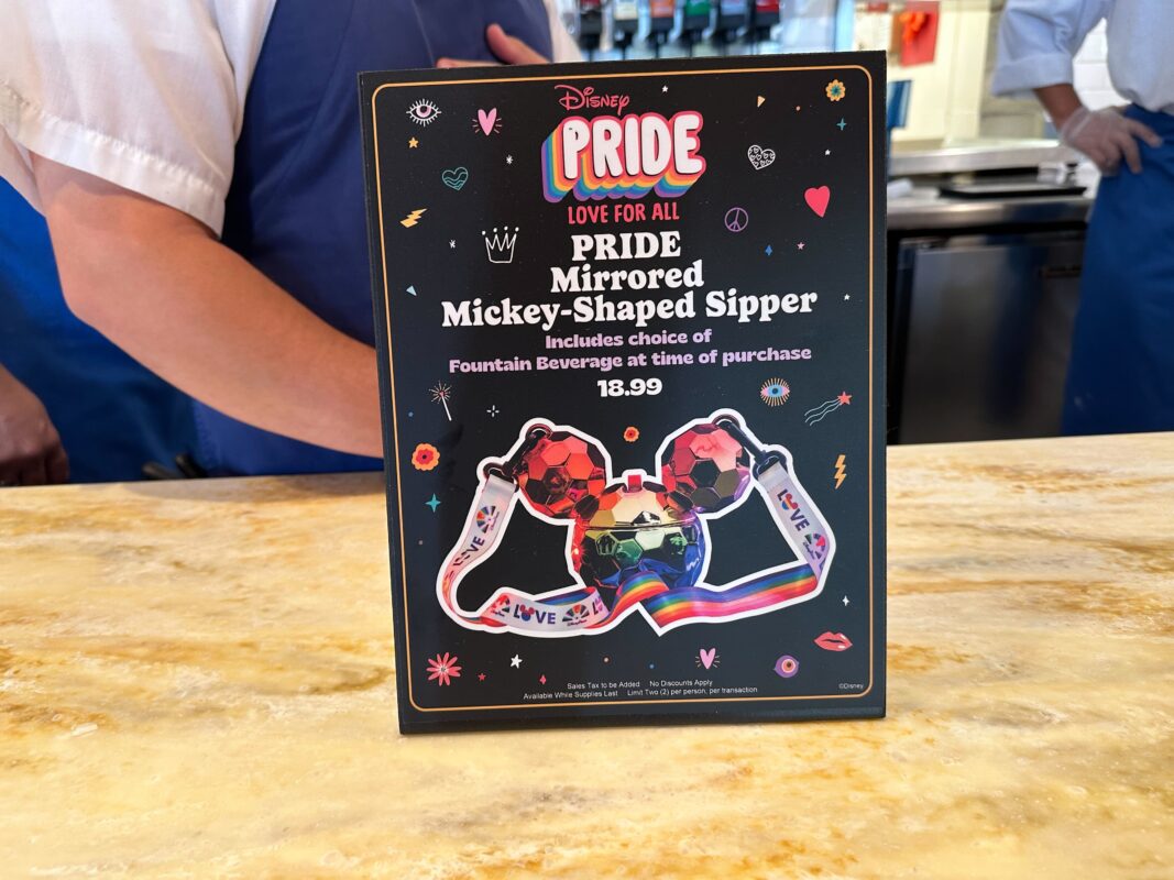 mickey pride sipper sign
